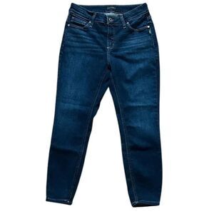 Silver Elyse Skinny Crop Jeans